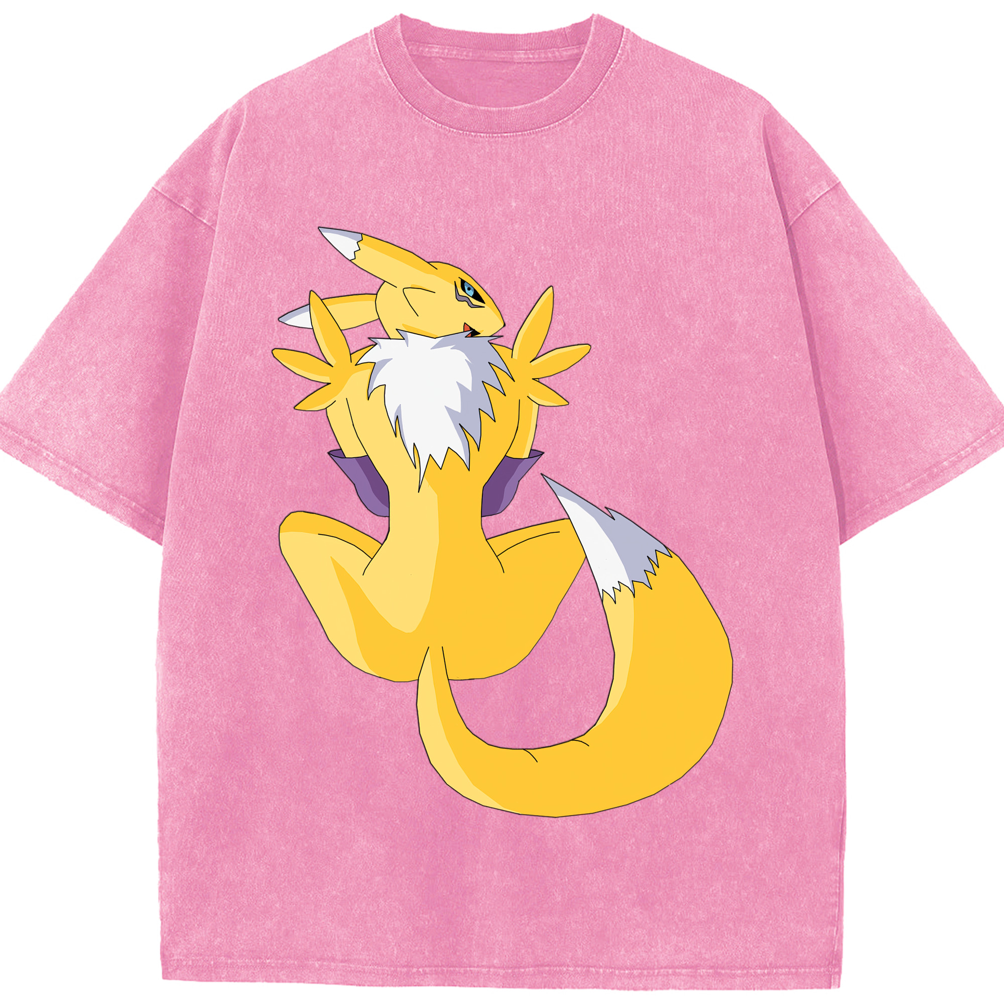 （画像用） Digimon デジタルモンスター/デジモン 綿100% ヴィンテージ風 半袖Tシャツ（フロントプリント）